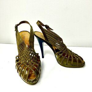 Roberto Cavalli Strappy Platforms Sandals EU38.5 Made in Italy